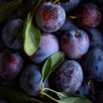 Plums used in choya sparkling sake