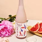 A bottle of tozai snow maiden sake.